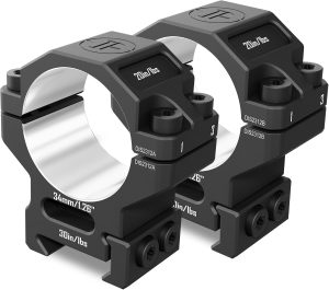 DISCOVERYOPT 34mm High Precision Pre-lapped Picatinny Scope Rings 